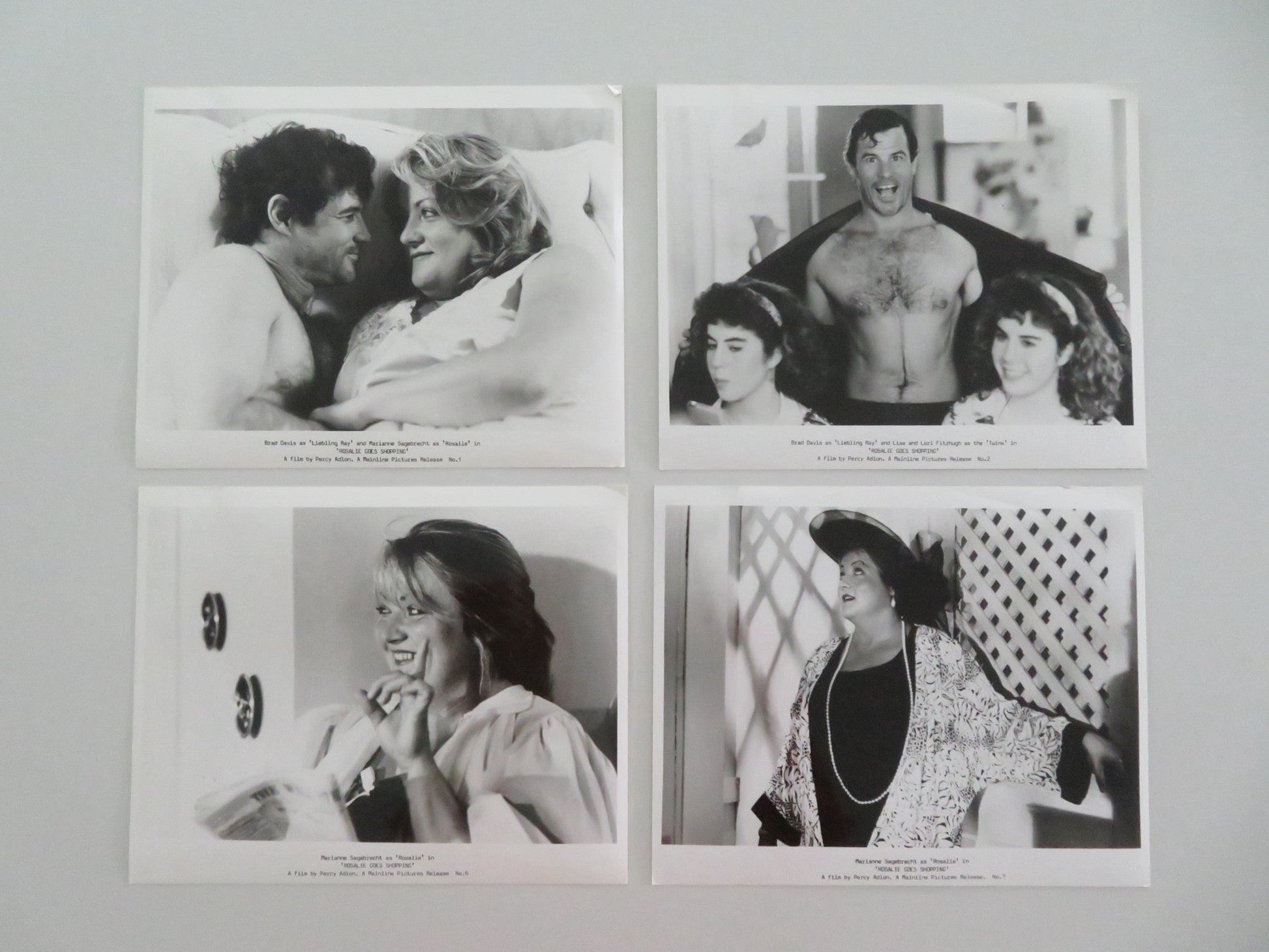 ROSALIE GOES SHOPPING MOVIE STILL PHOTO LOT OF 4 MARIANNE SAGEBRECHT 1989 Movie posters