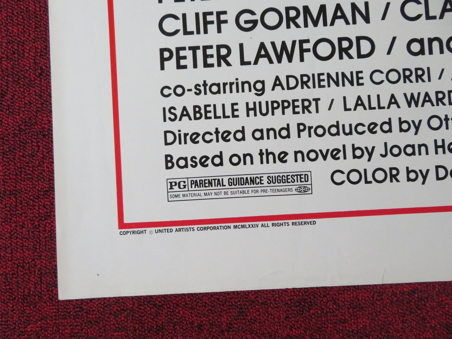 ROSEBUD - STYLE C FOLDED US ONE SHEET POSTER PETER O'TOOLE R. ATTENBOROUGH 1975 Rendezvous Cinema Movie posters