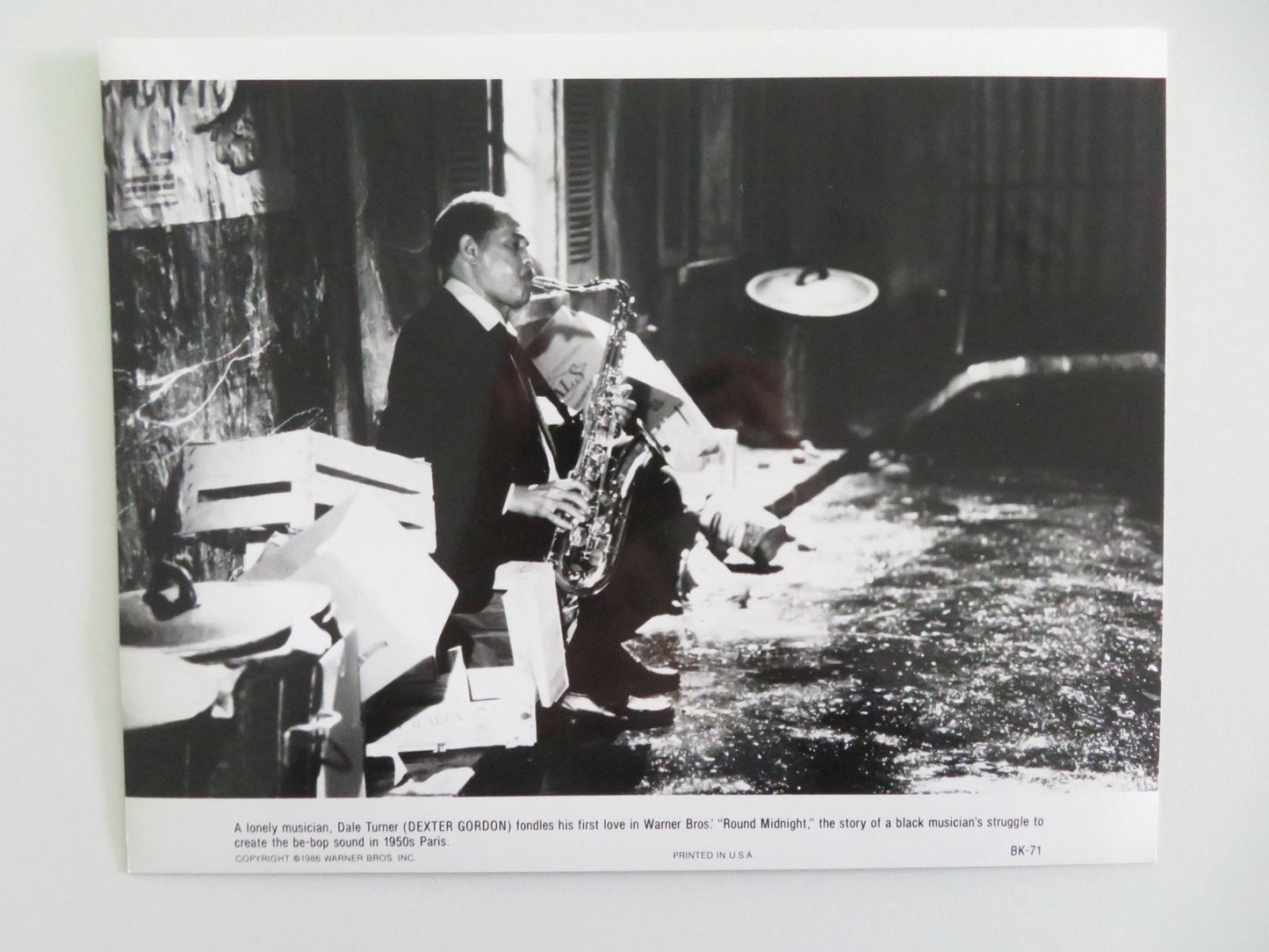 ROUND MIDNIGHT MOVIE STILL PHOTO LOT OF 8 DEXTER GORDON HERBIE HANCOCK 1986 Movie posters