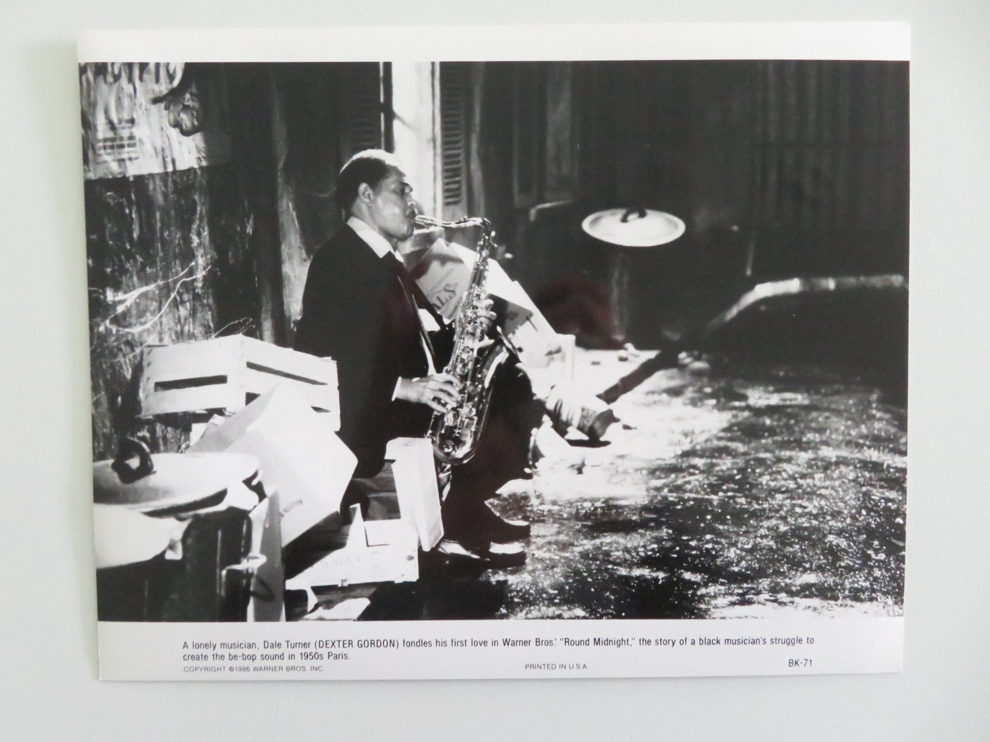 ROUND MIDNIGHT MOVIE STILL PHOTO LOT OF 8 DEXTER GORDON HERBIE HANCOCK 1986 Movie posters