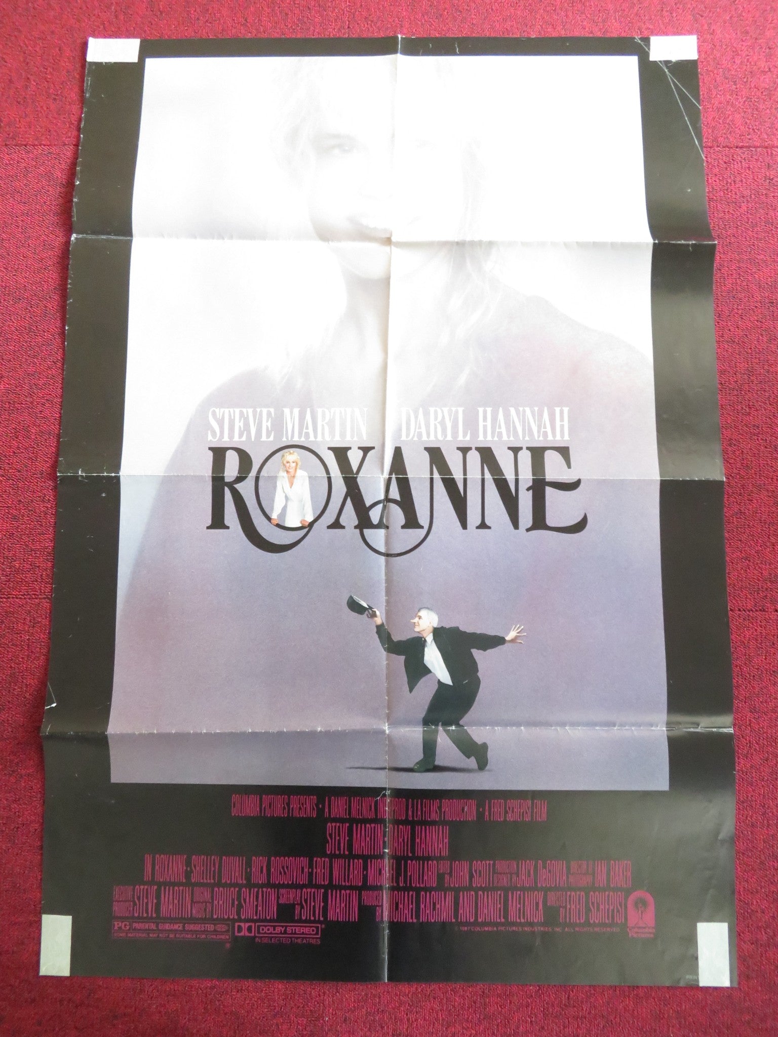 ROXANNE FOLDED US ONE SHEET POSTER STEVE MARTIN DARYL HANNAH 1987 Rendezvous Cinema Movie posters