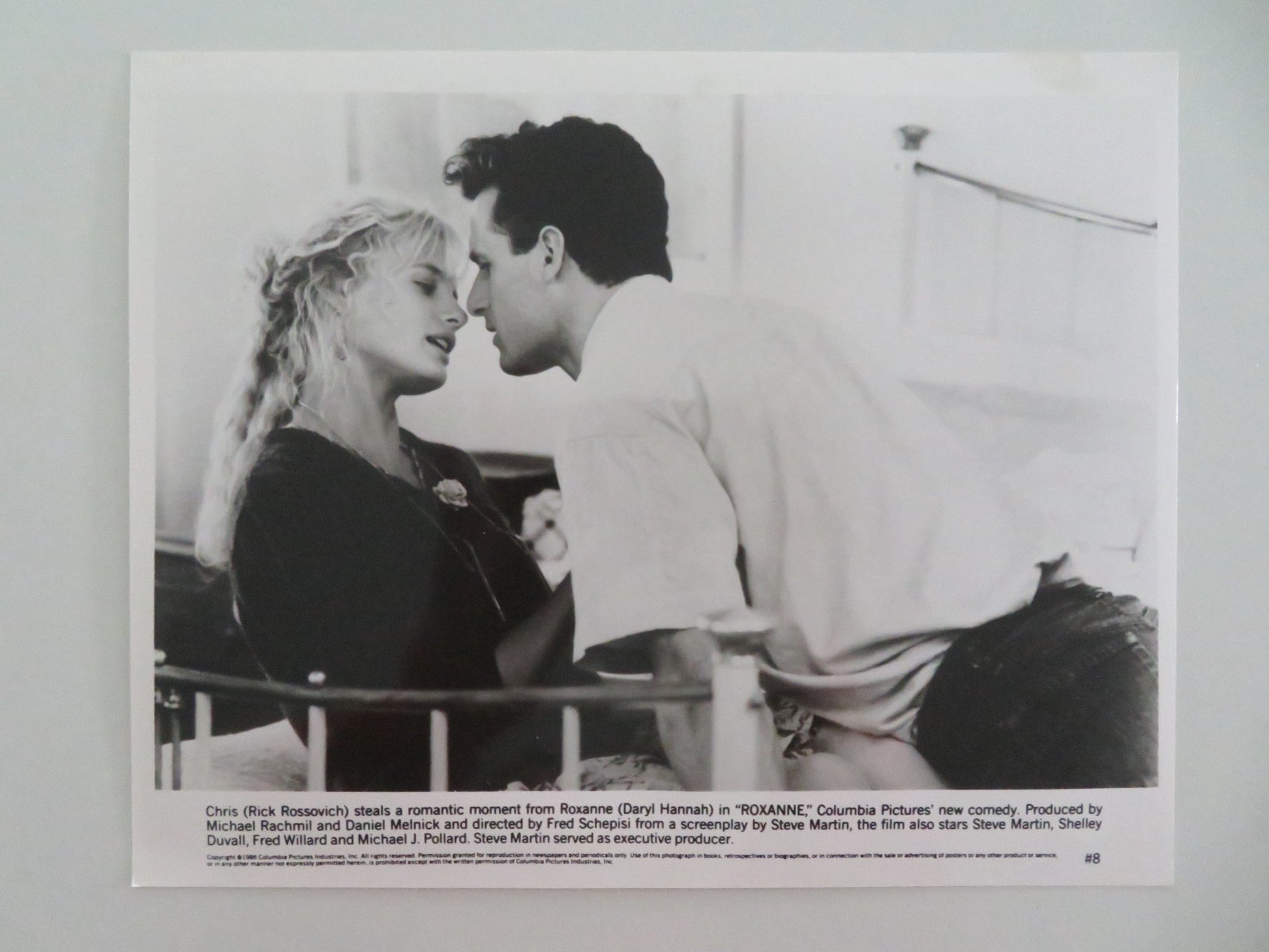ROXANNE MOVIE STILL PHOTO LOT OF 8 STEVE MARTIN DARYL HANNAH 1987 Movie posters