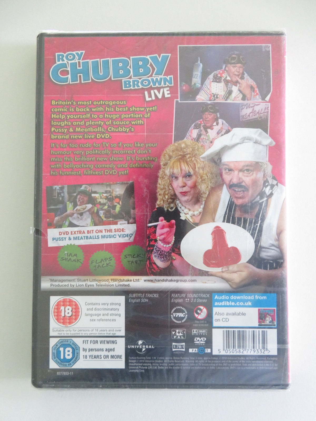 Roy Chubby Brown: Pussy & Meatballs (DVD) Roy 'Chubby' Brown 2010 Region 2, 4 Movie posters