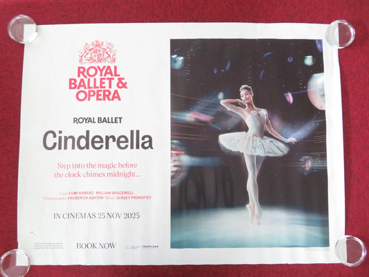 ROYAL BALLET AND OPERA: CINDERELLA UK QUAD ROLLED POSTER FUMI KANEKO 2025 Movie posters