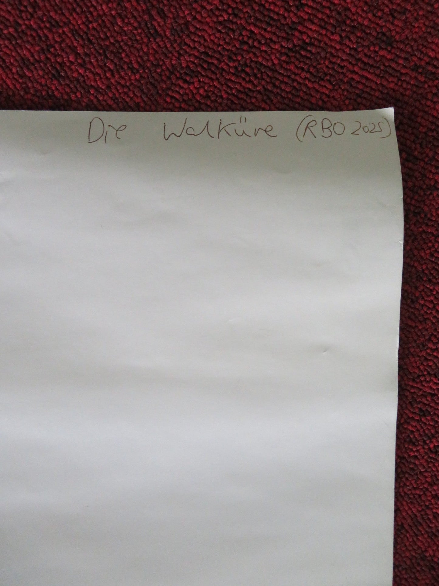 ROYAL BALLET AND OPERA: DIE WALKURE UK QUAD ROLLED POSTER ANTONIO PAPPANO 2025 Movie posters