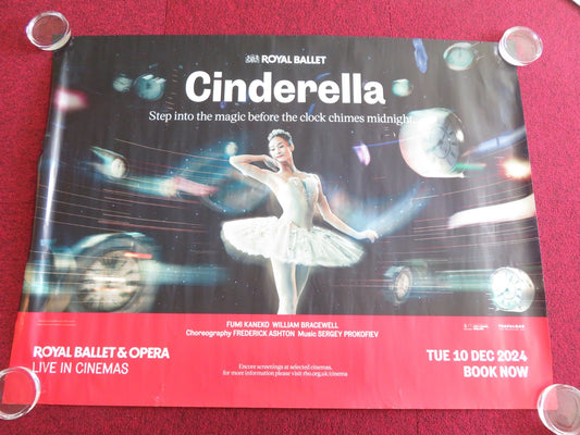 ROYAL BALLET & OPERA: CINDERELLA UK QUAD ROLLED POSTER FREDERICK ASHTON 2024 Rendezvous Cinema Movie posters