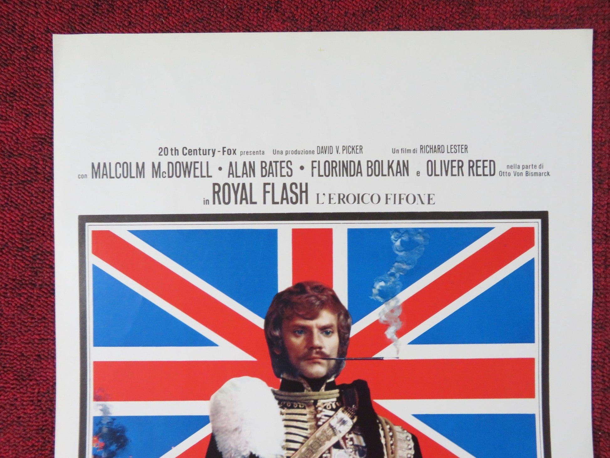 ROYAL FLASH ITALIAN LOCANDINA POSTER MALCOLM MCDOWELL OLIVER REED 1975 Rendezvous Cinema Movie posters