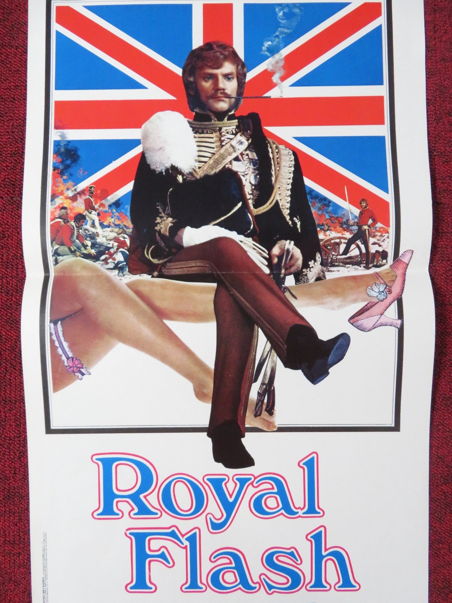 ROYAL FLASH ITALIAN LOCANDINA POSTER MALCOLM MCDOWELL OLIVER REED 1975 Rendezvous Cinema Movie posters