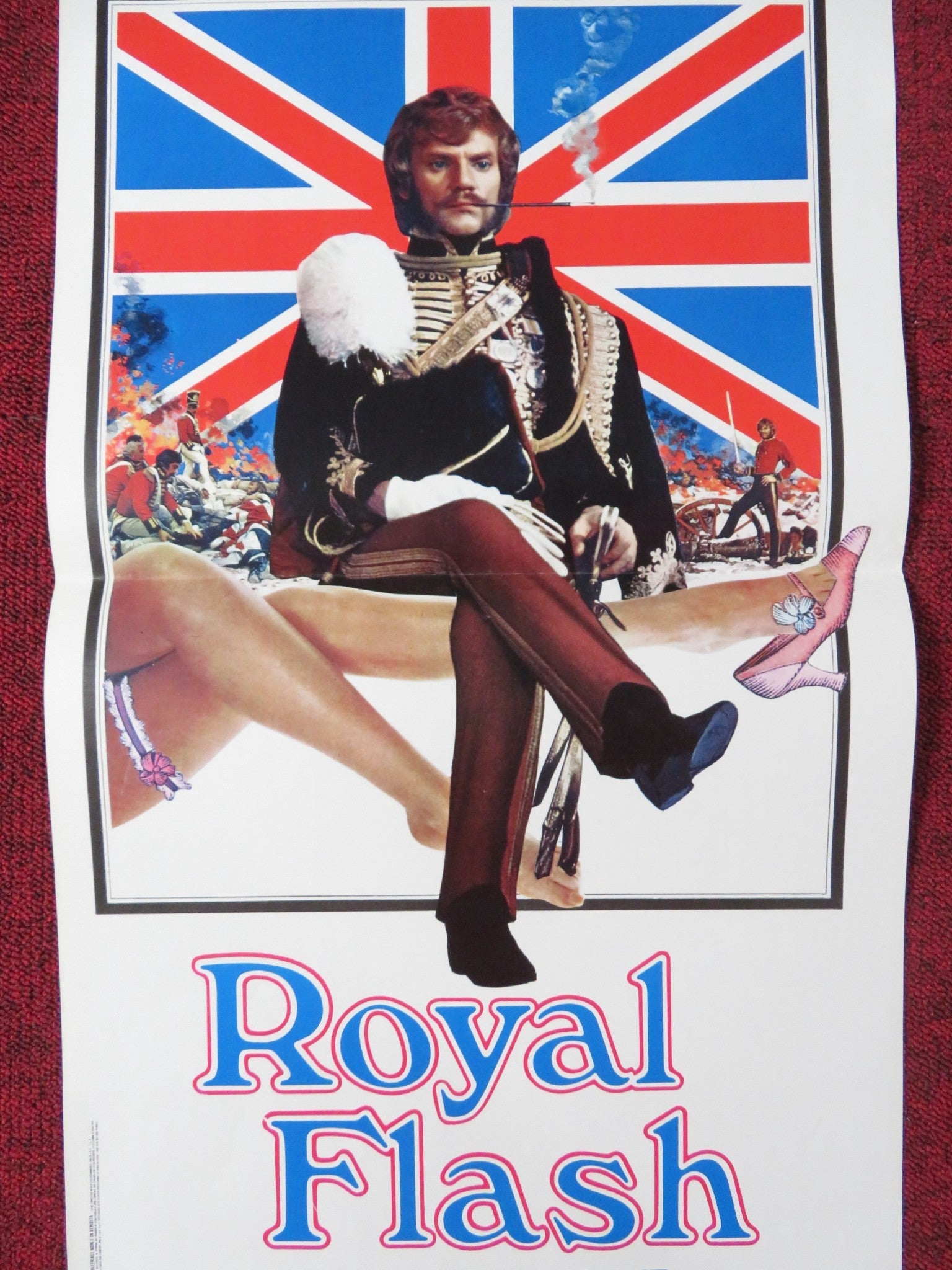 ROYAL FLASH ITALIAN LOCANDINA POSTER MALCOLM MCDOWELL OLIVER REED 1975 Rendezvous Cinema Movie posters