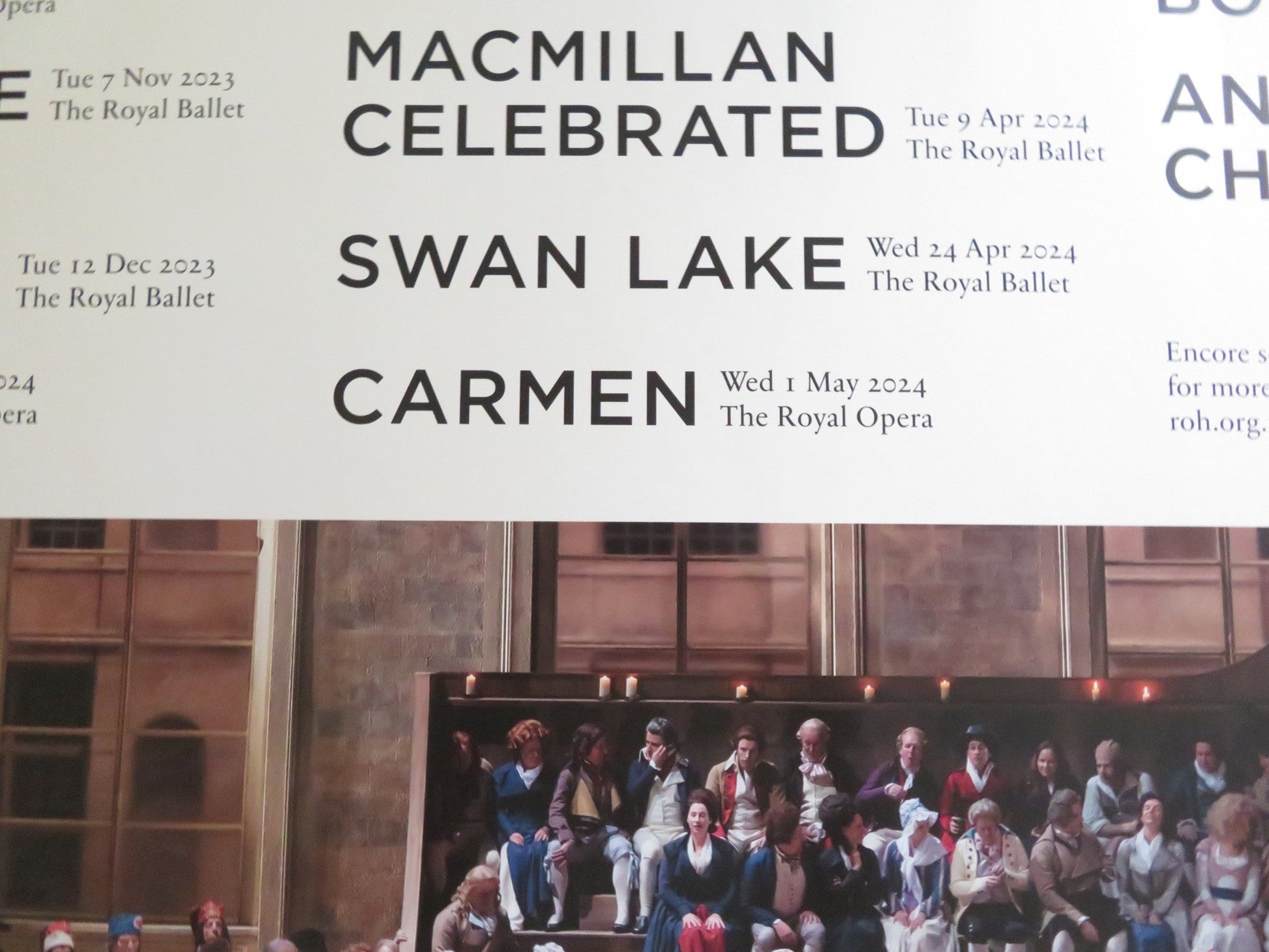 ROYAL OPERA HOUSE IN CINEMAS UK QUAD ROLLED POSTER ROYAL BALLET 2023/2024 Rendezvous Cinema Movie posters