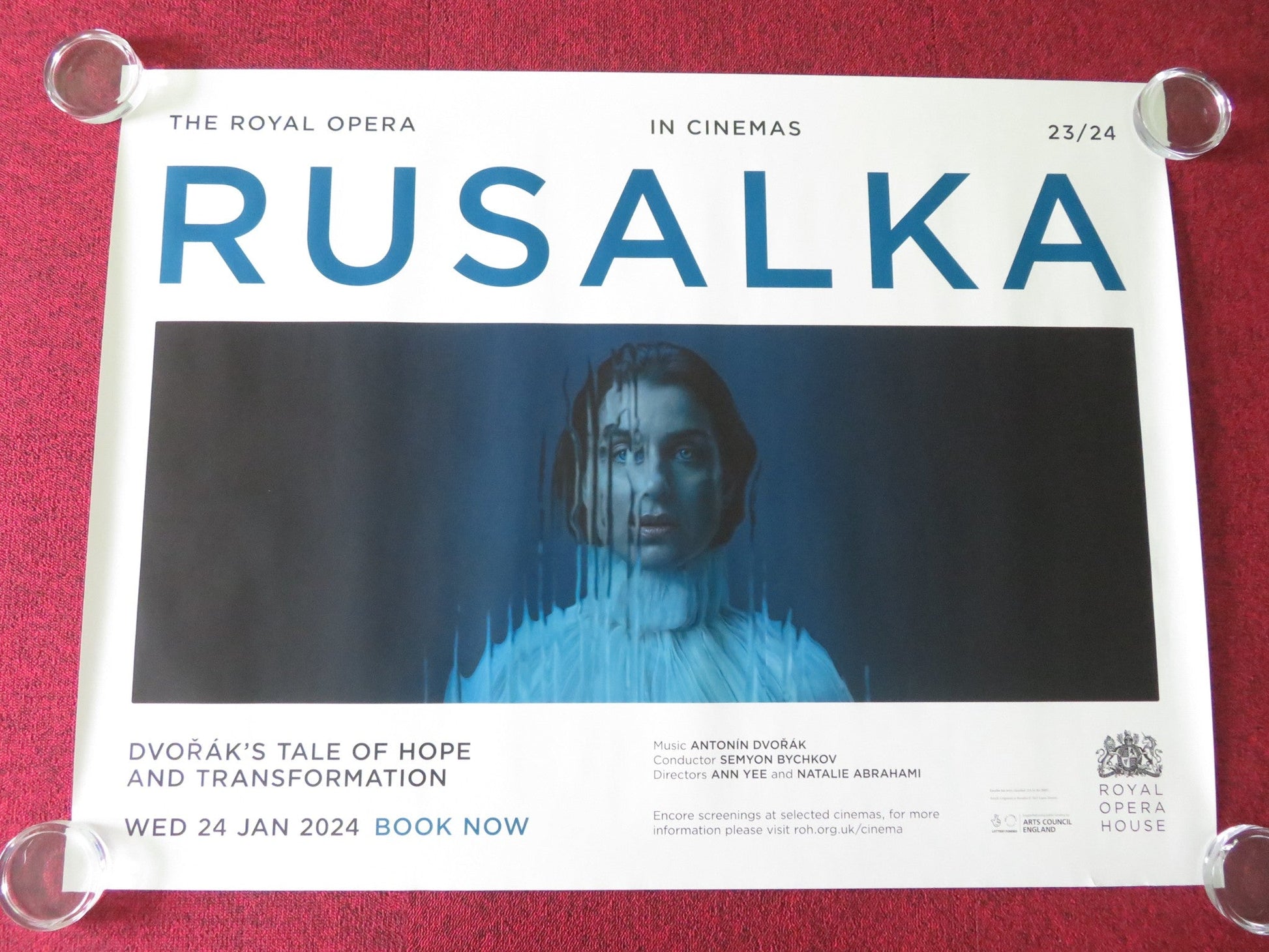 Royal Opera House Rusalka UK Quad Rolled Poster Antonin Dvorak 2024 Movie posters