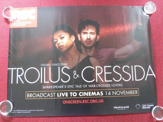 ROYAL SHAKESPEARE COMPANY: TROILUS AND CRESSIDA UK QUAD ROLLED POSTER 2018 Rendezvous Cinema Movie posters