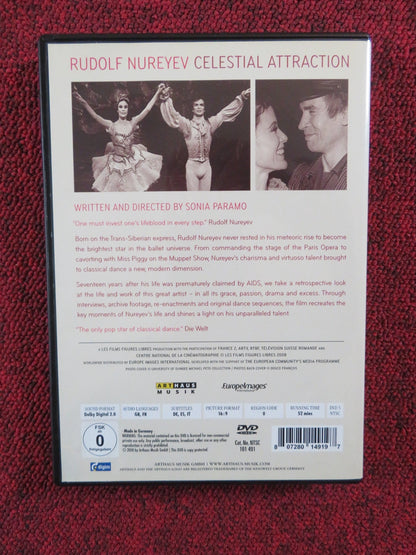 RUDOLF NUREYEV CELESTIAL ATTRACTION (DVD) 2010 REGION 0 Rendezvous Cinema Movie posters