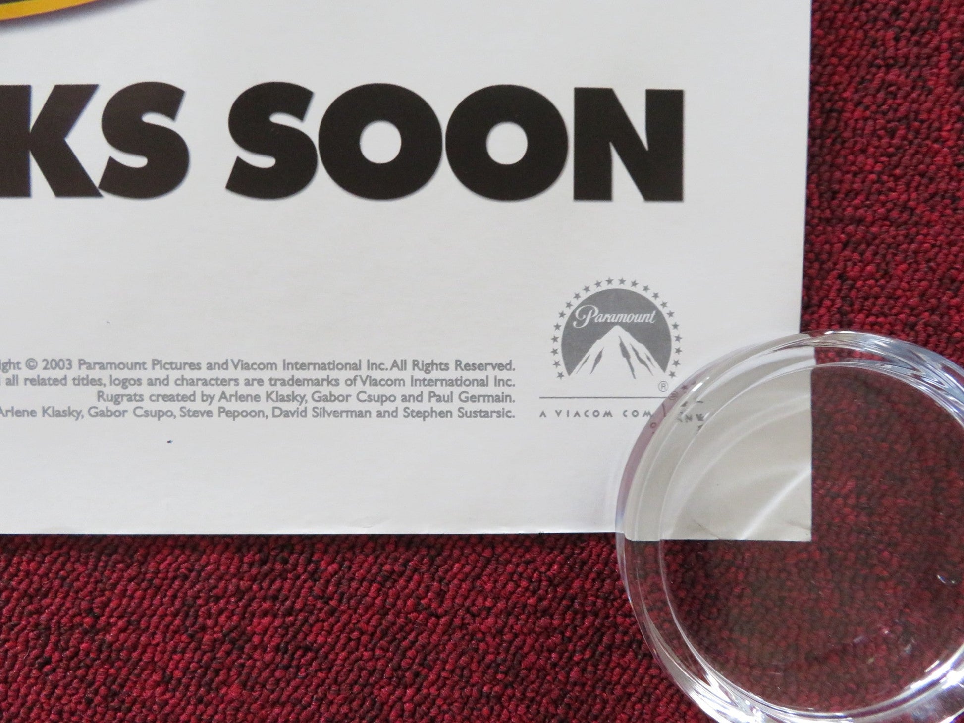 RUGRATS GO WILD - B UK QUAD ROLLED POSTER ELIZABETH DAILYTIM CURRY 2003 Rendezvous Cinema Movie posters