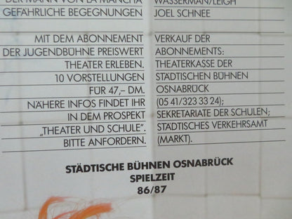 RUHE IST DER ERSTE BURGERFLUCH GERMAN STAGE POSTER ROLLED CHETVERIKOVA 1986 Movie posters