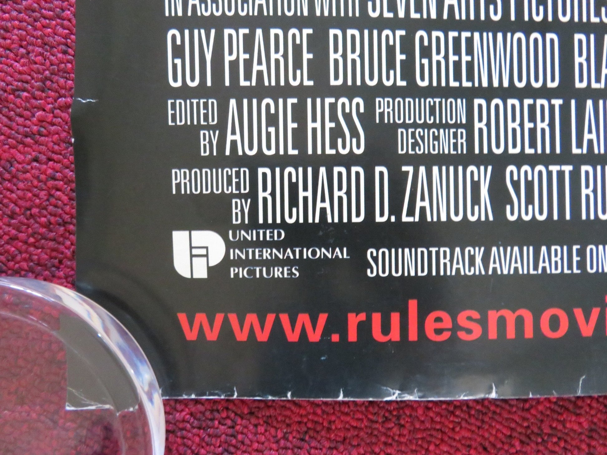 RULES OF ENGAGEMENT UK QUAD ROLLED POSTER TOMMY LEE JONES SAMUEL L. JACKSON 2000 Rendezvous Cinema Movie posters