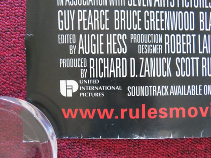 RULES OF ENGAGEMENT UK QUAD ROLLED POSTER TOMMY LEE JONES SAMUEL L. JACKSON 2000 Rendezvous Cinema Movie posters