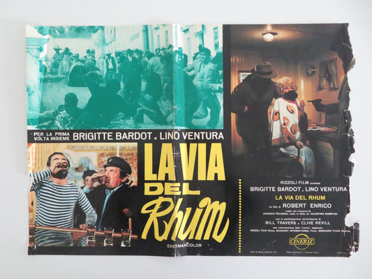 Rum Runners Italian Fotobusta Poster Lino Ventura Brigitte Bardot 1972 Movie posters