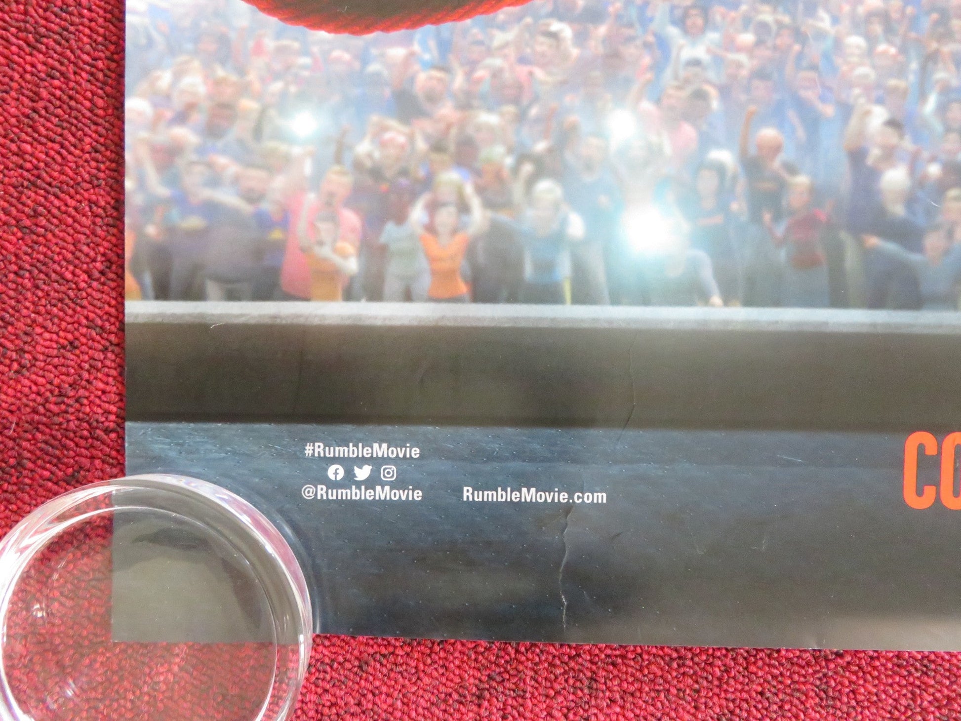 RUMBLE US ONE SHEET ROLLED POSTER WILL ARNETT GERALDINE VISWANATHAN 2021 Rendezvous Cinema Movie posters