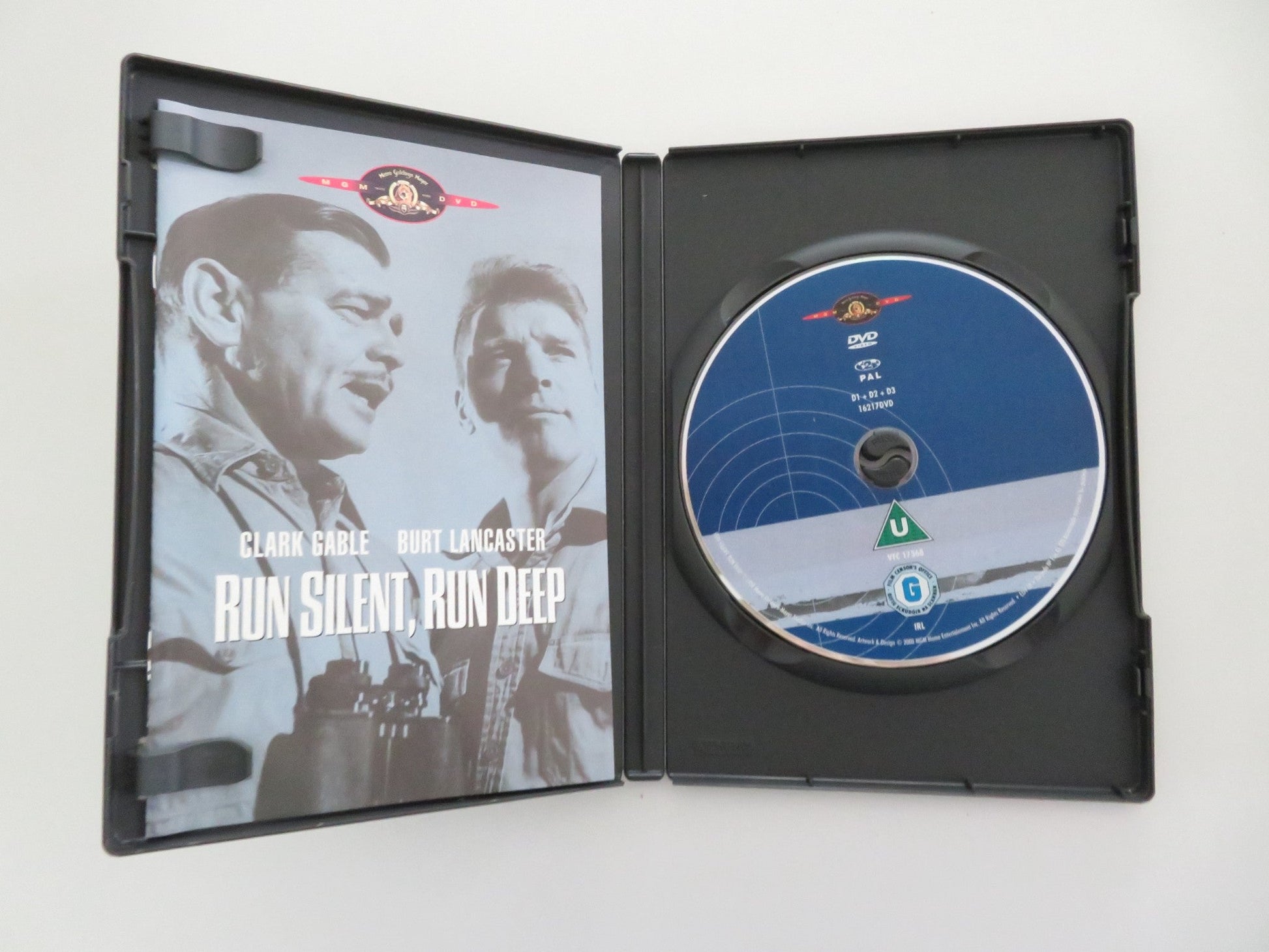 RUN SILENT RUN DEEP (DVD) CLARK GABLE BURT LANCASTER 1958 REGION 2 Movie posters