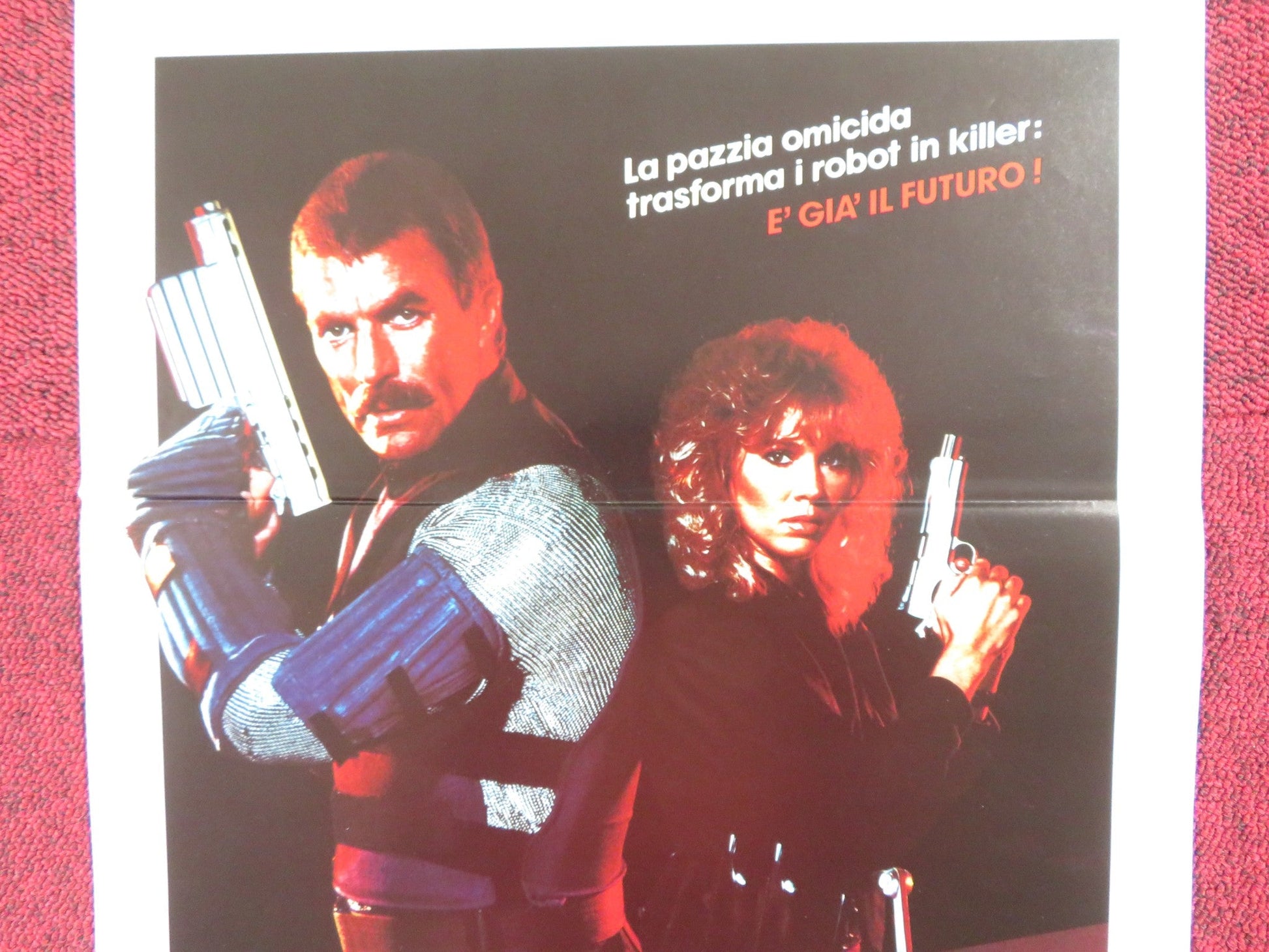 RUNAWAY ITALIAN LOCANDINA POSTER TOM SELLECK CYNTHIA RHODES 1984 Rendezvous Cinema Movie posters