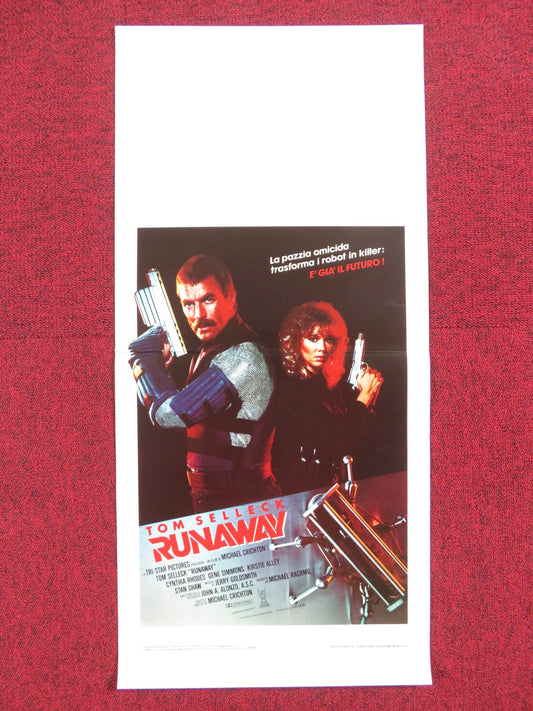 RUNAWAY ITALIAN LOCANDINA POSTER TOM SELLECK CYNTHIA RHODES 1984 Rendezvous Cinema Movie posters