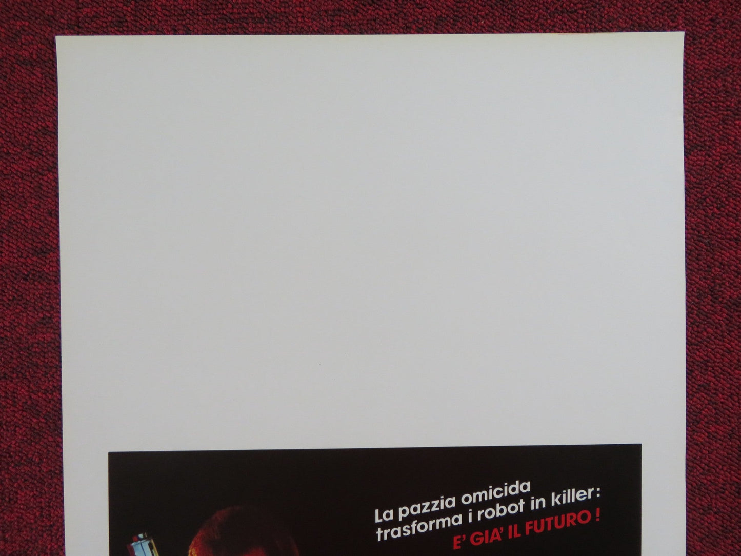RUNAWAY ITALIAN LOCANDINA POSTER TOM SELLECK CYNTHIA RHODES 1984 Rendezvous Cinema Movie posters