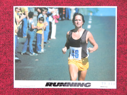 RUNNING - B LOBBY CARD MICHAEL DOUGLAS SUSAN ANSPACH 1979 Rendezvous Cinema Movie posters