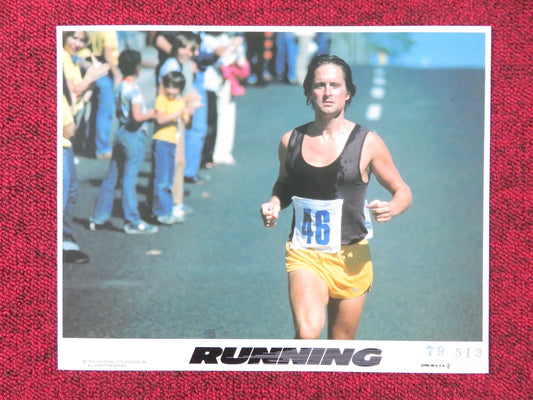 RUNNING - B LOBBY CARD MICHAEL DOUGLAS SUSAN ANSPACH 1979 Rendezvous Cinema Movie posters