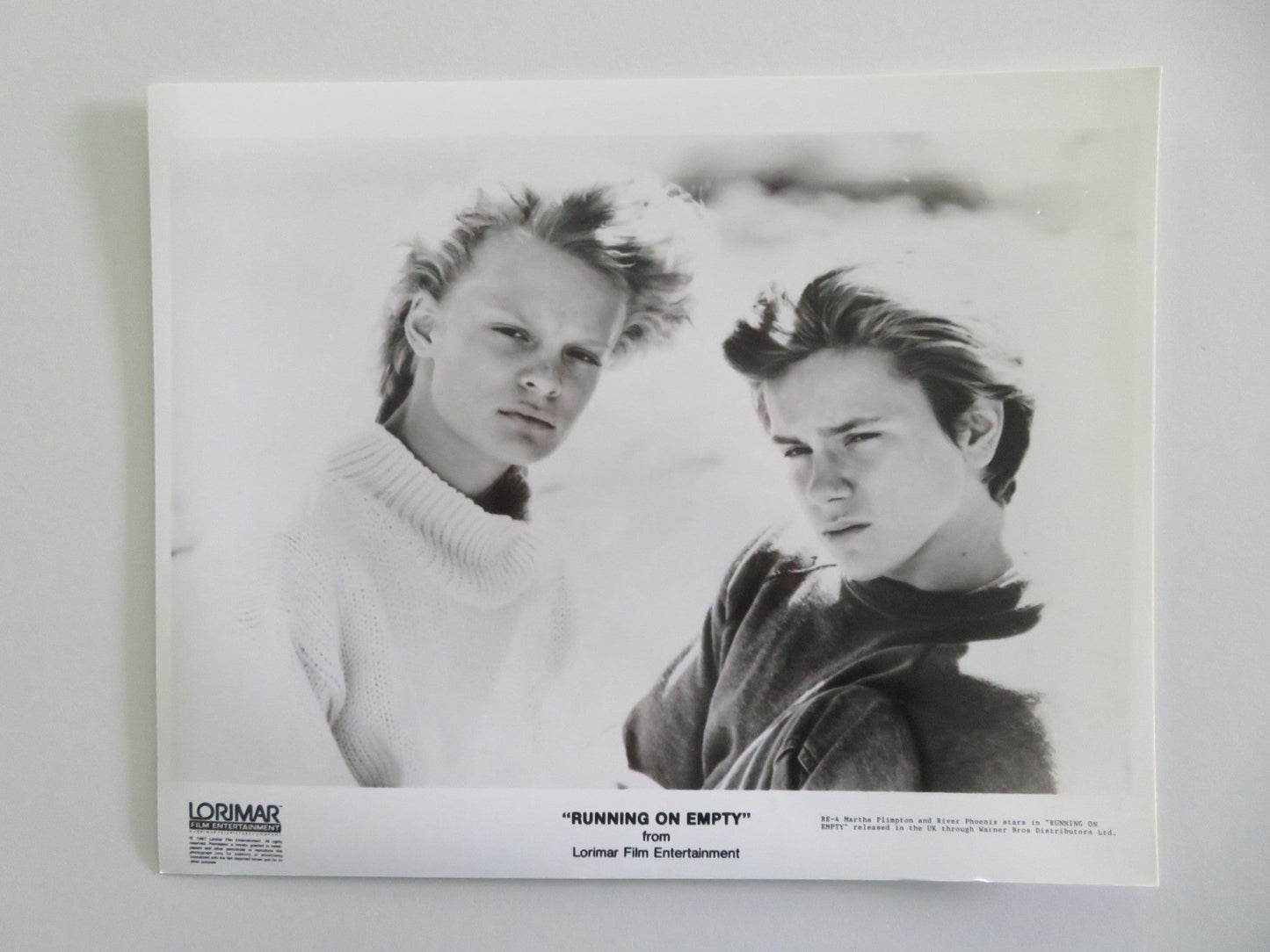 RUNNING ON EMPTY MOVIE STILL PHOTO LOT OF 8 RIVER PHOENIX MARTHA PLIMPTON 1988 Movie posters