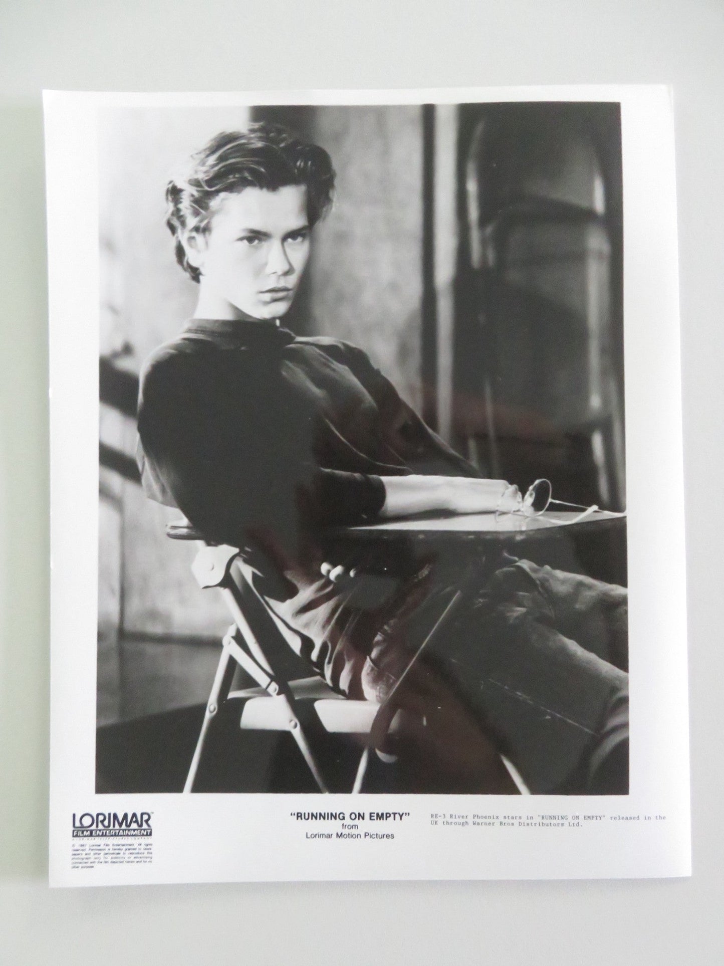 RUNNING ON EMPTY MOVIE STILL PHOTO LOT OF 8 RIVER PHOENIX MARTHA PLIMPTON 1988 Movie posters