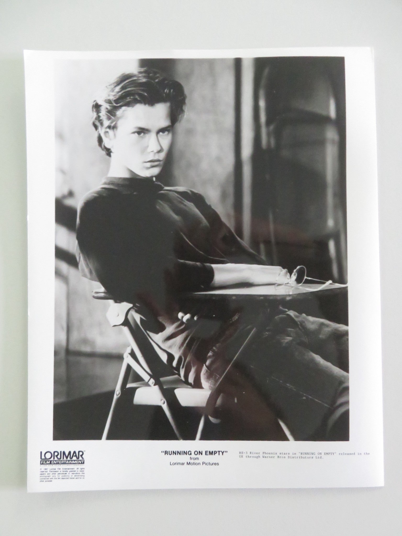 RUNNING ON EMPTY MOVIE STILL PHOTO LOT OF 8 RIVER PHOENIX MARTHA PLIMPTON 1988 Movie posters