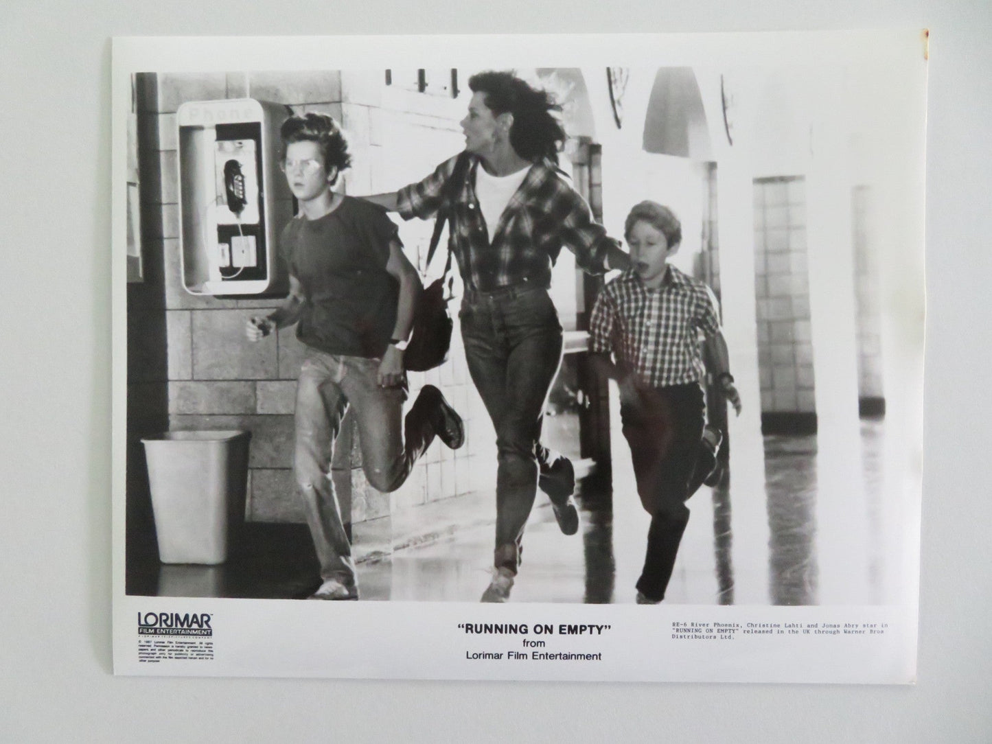 RUNNING ON EMPTY MOVIE STILL PHOTO LOT OF 8 RIVER PHOENIX MARTHA PLIMPTON 1988 Movie posters