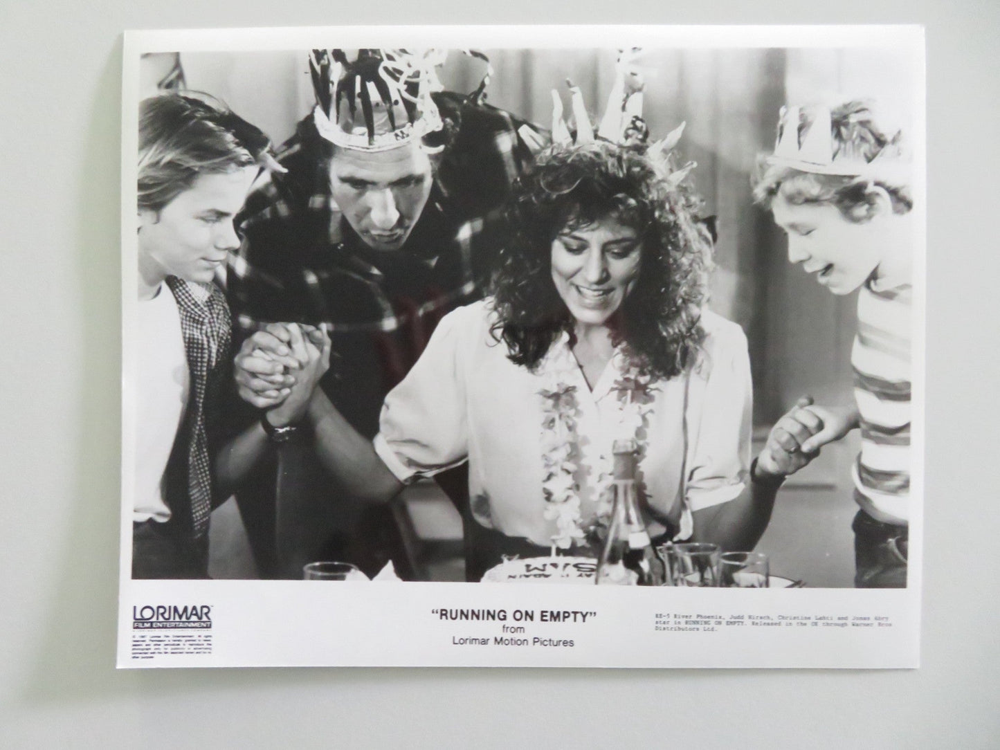 RUNNING ON EMPTY MOVIE STILL PHOTO LOT OF 8 RIVER PHOENIX MARTHA PLIMPTON 1988 Movie posters