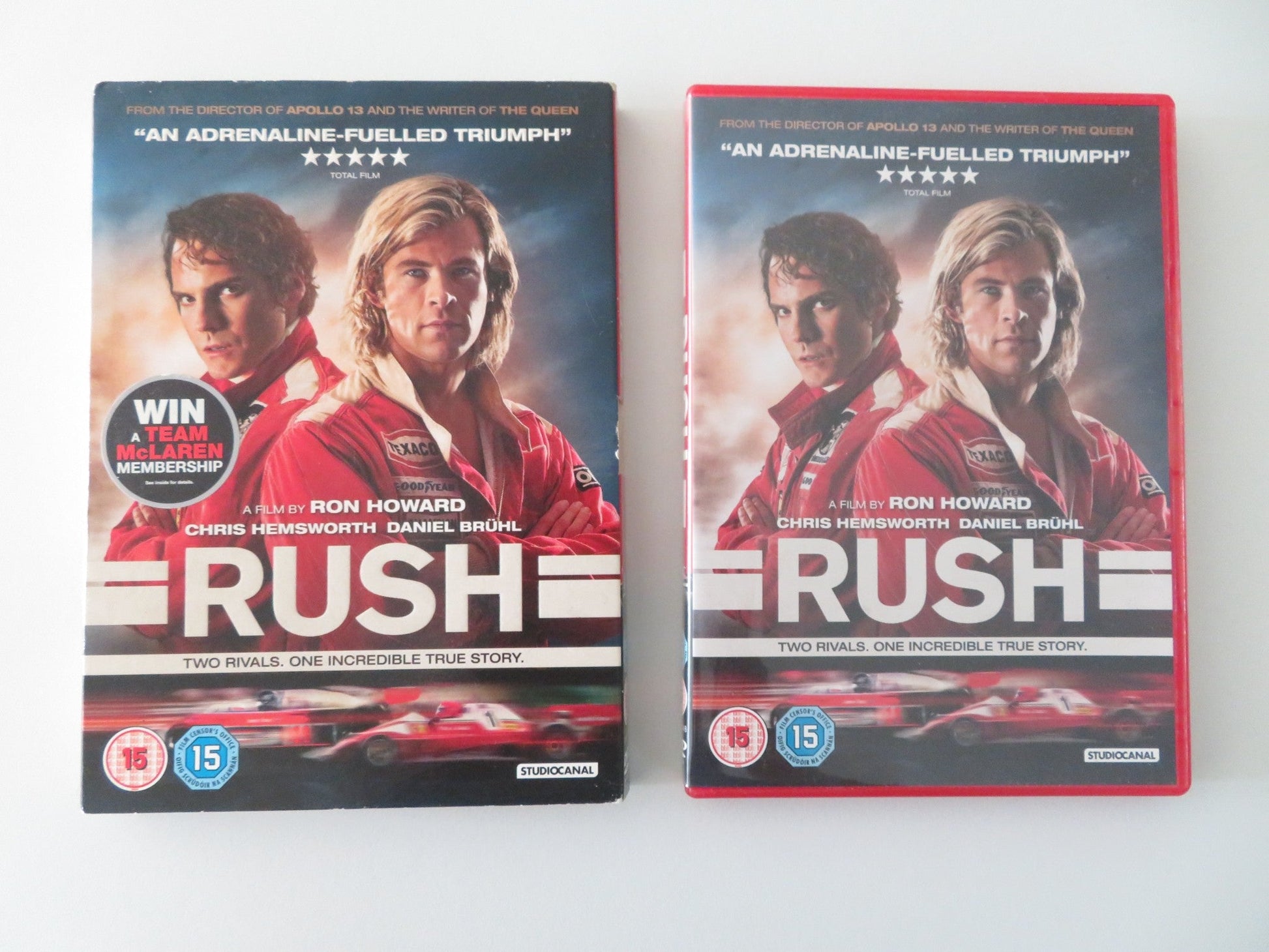 Rush (DVD) Chris Hemsworth Daniel Bruhl 2013 Region 2 Movie posters