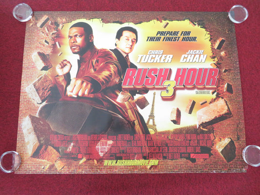 Rush Hour 3 UK Quad Rolled Poster Jackie Chan Chris Tucker 2007 Movie posters