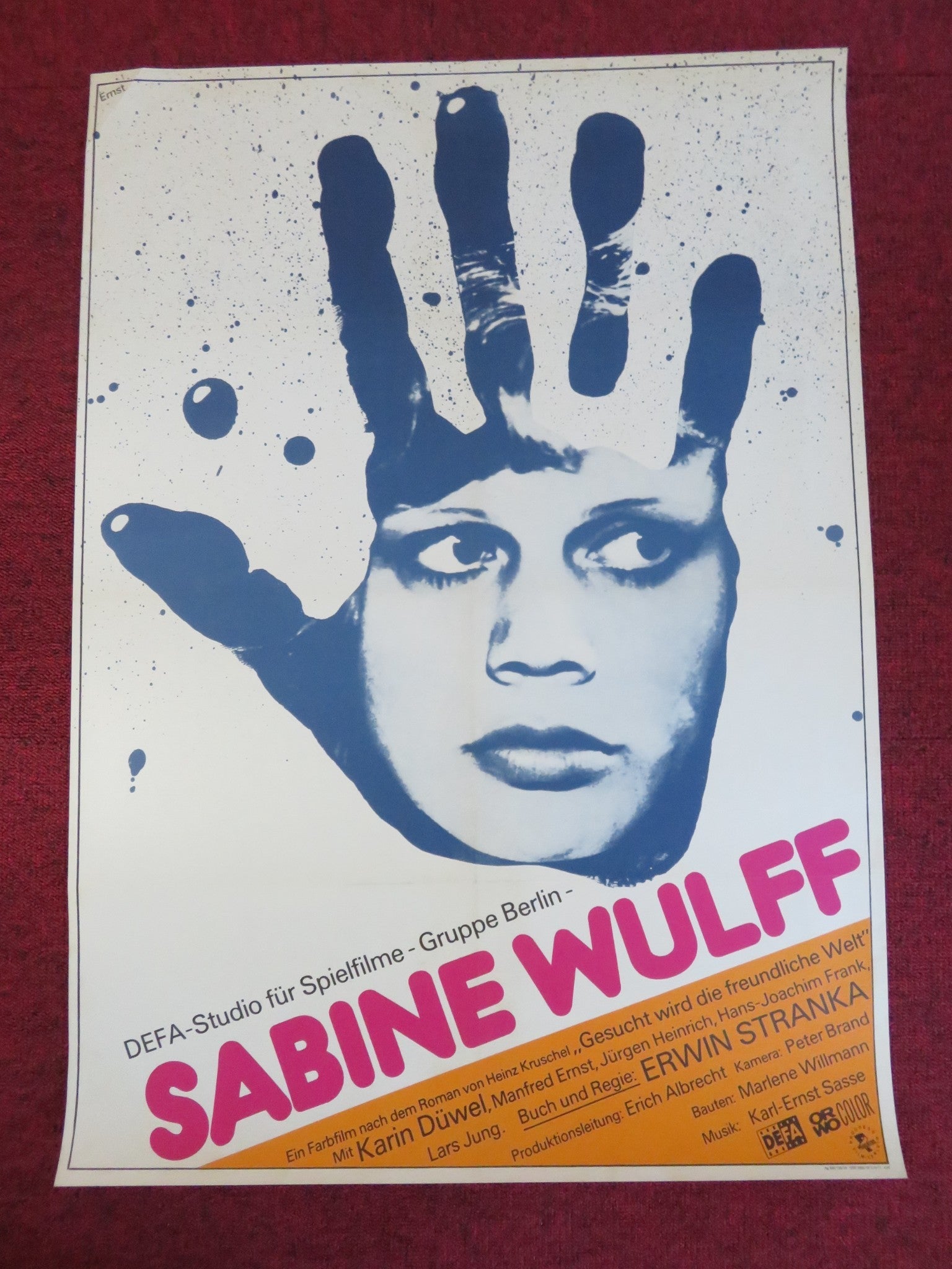 SABINE WULFF GERMAN POSTER ROLLED KARIN DUWEL JUTTA WACHOWIAK 1978 Rendezvous Cinema Movie posters