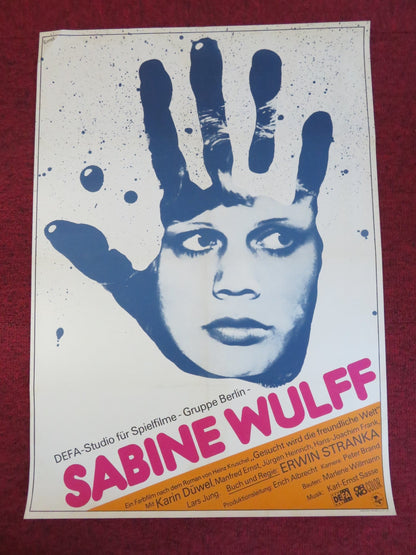SABINE WULFF GERMAN POSTER ROLLED KARIN DUWEL JUTTA WACHOWIAK 1978 Rendezvous Cinema Movie posters