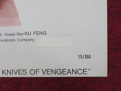 SACRED KNIVES OF VENGEANCE FOLDED US ONE SHEET POSTER HUA TSUNG PING WANG 1973 Rendezvous Cinema Movie posters
