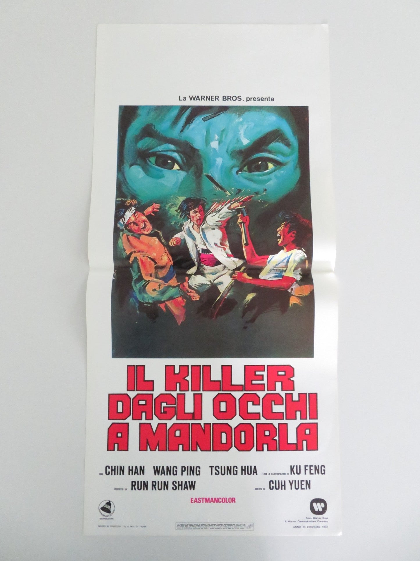 SACRED KNIVES OF VENGEANCE ITALIAN LOCANDINA POSTER CHIN HAN WANG PING 1973 Movie posters