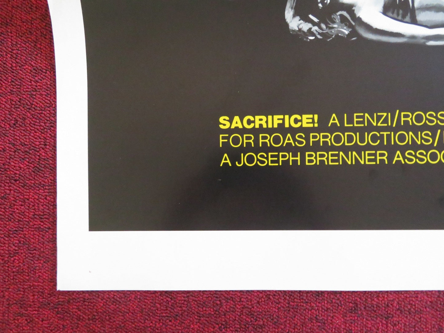 SACRIFICE - B US TRI FOLDED ONE SHEET ROLLED POSTER IVAN RASSIMOV ME ME LAY 1973 Rendezvous Cinema Movie posters