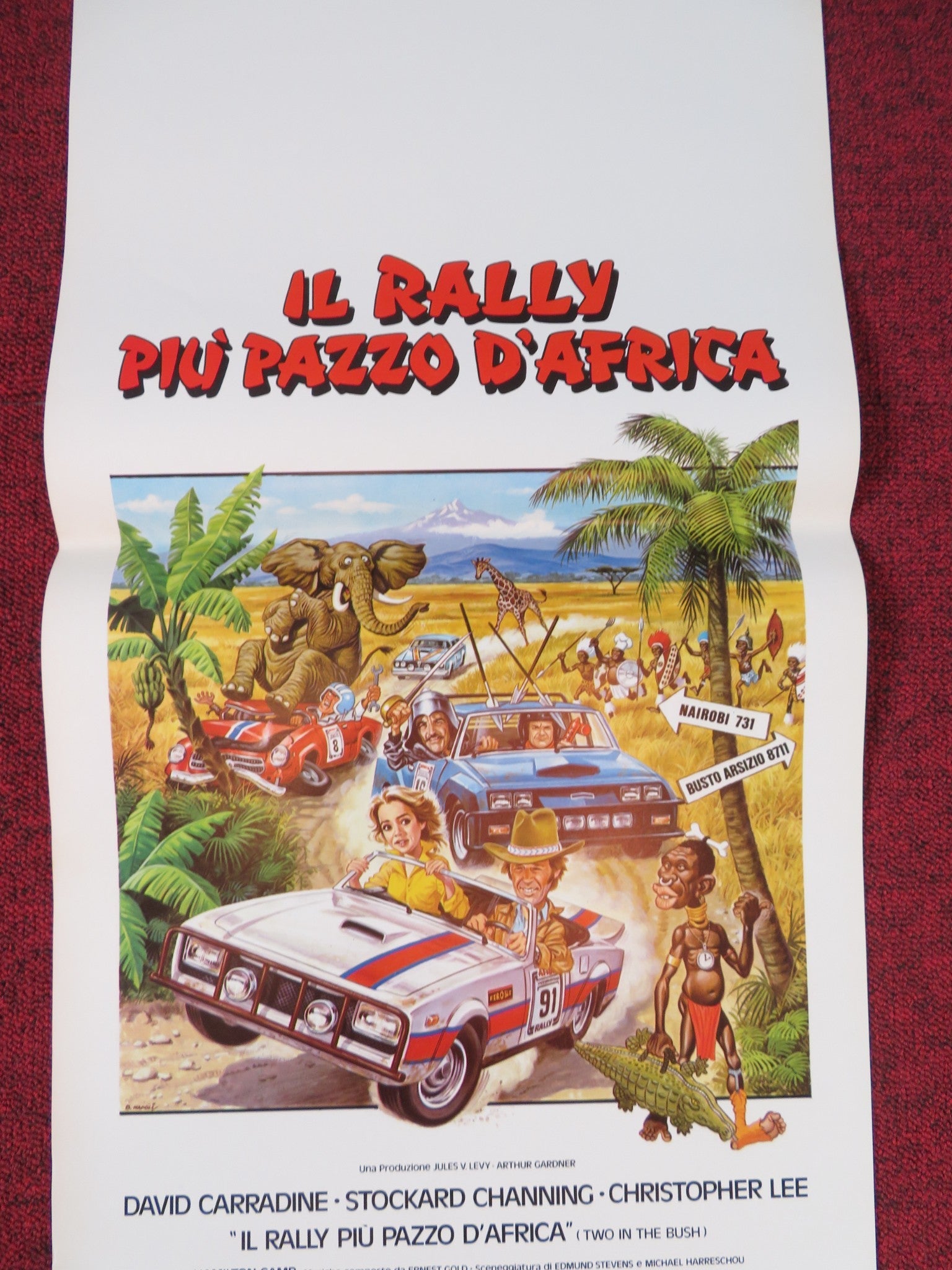 SAFARI 3000 ITALIAN LOCANDINA POSTER STOCKARD CHANNING DAVID CARRADINE 1982 Rendezvous Cinema Movie posters