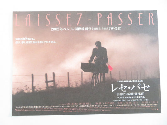 Safe Conduct Japanese Chirashi (B5) Poster Gamblin Denis Podalydès 2022 Movie posters