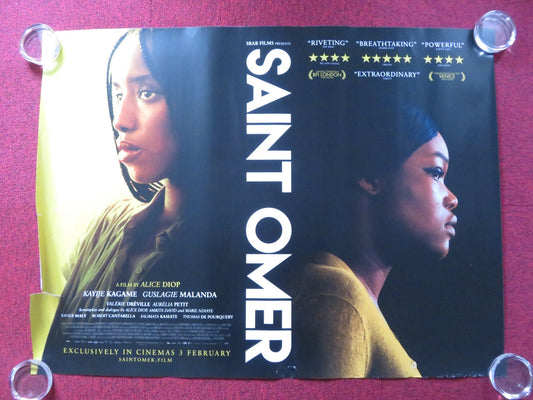SAINT OMER UK QUAD ROLLED POSTER KAYIJE KAGAME GUSLAGIE MALANDA 2022 Rendezvous Cinema Movie posters