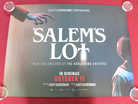 SALEM'S LOT UK QUAD ROLLED POSTER LEWIS PULLMAN MAKENZIE LEIGH 2024 Rendezvous Cinema Movie posters