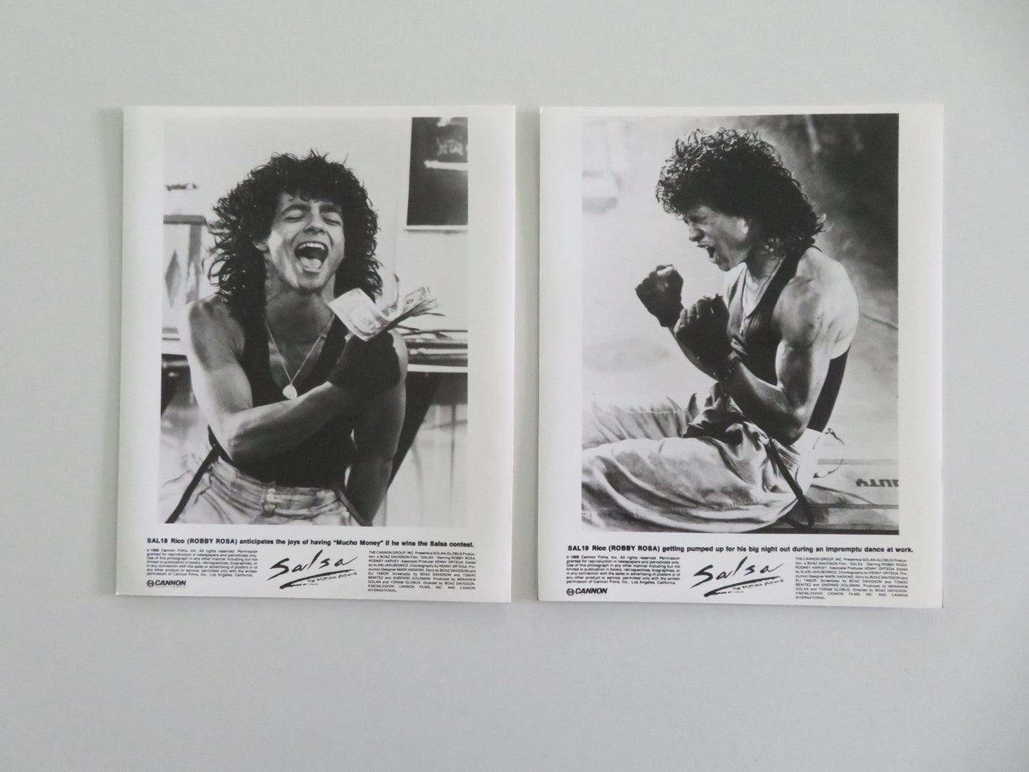 SALSA MOVIE STILL PHOTO LOT OF 12 CANNON DRACO ROSA MAGALI ALVARADO 1988 Movie posters