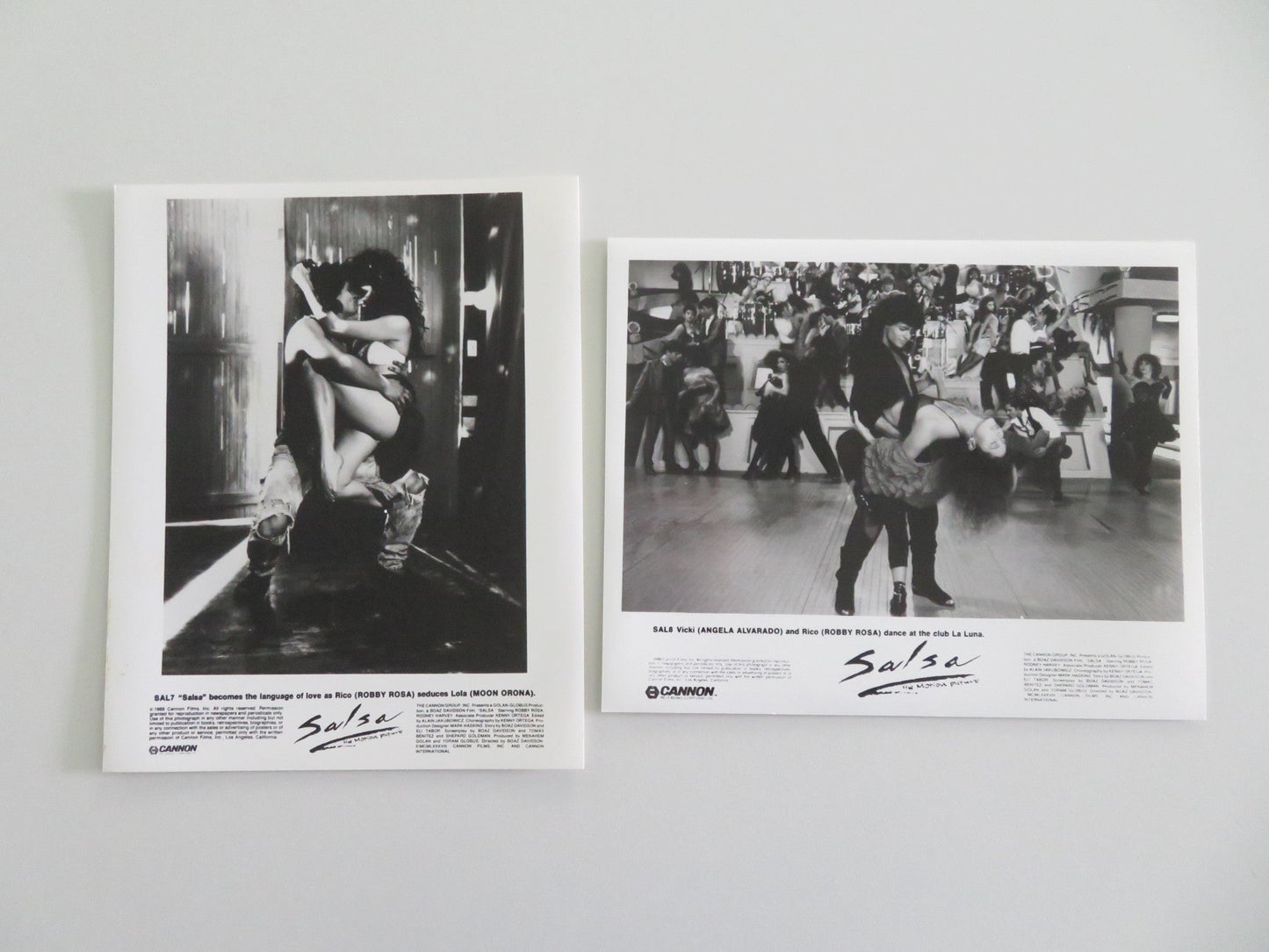 SALSA MOVIE STILL PHOTO LOT OF 12 CANNON DRACO ROSA MAGALI ALVARADO 1988 Movie posters