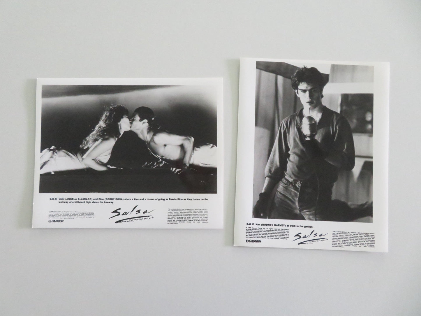 SALSA MOVIE STILL PHOTO LOT OF 12 CANNON DRACO ROSA MAGALI ALVARADO 1988 Movie posters