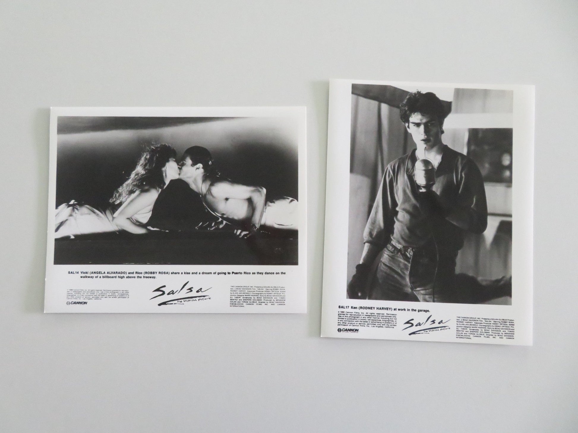 SALSA MOVIE STILL PHOTO LOT OF 12 CANNON DRACO ROSA MAGALI ALVARADO 1988 Movie posters