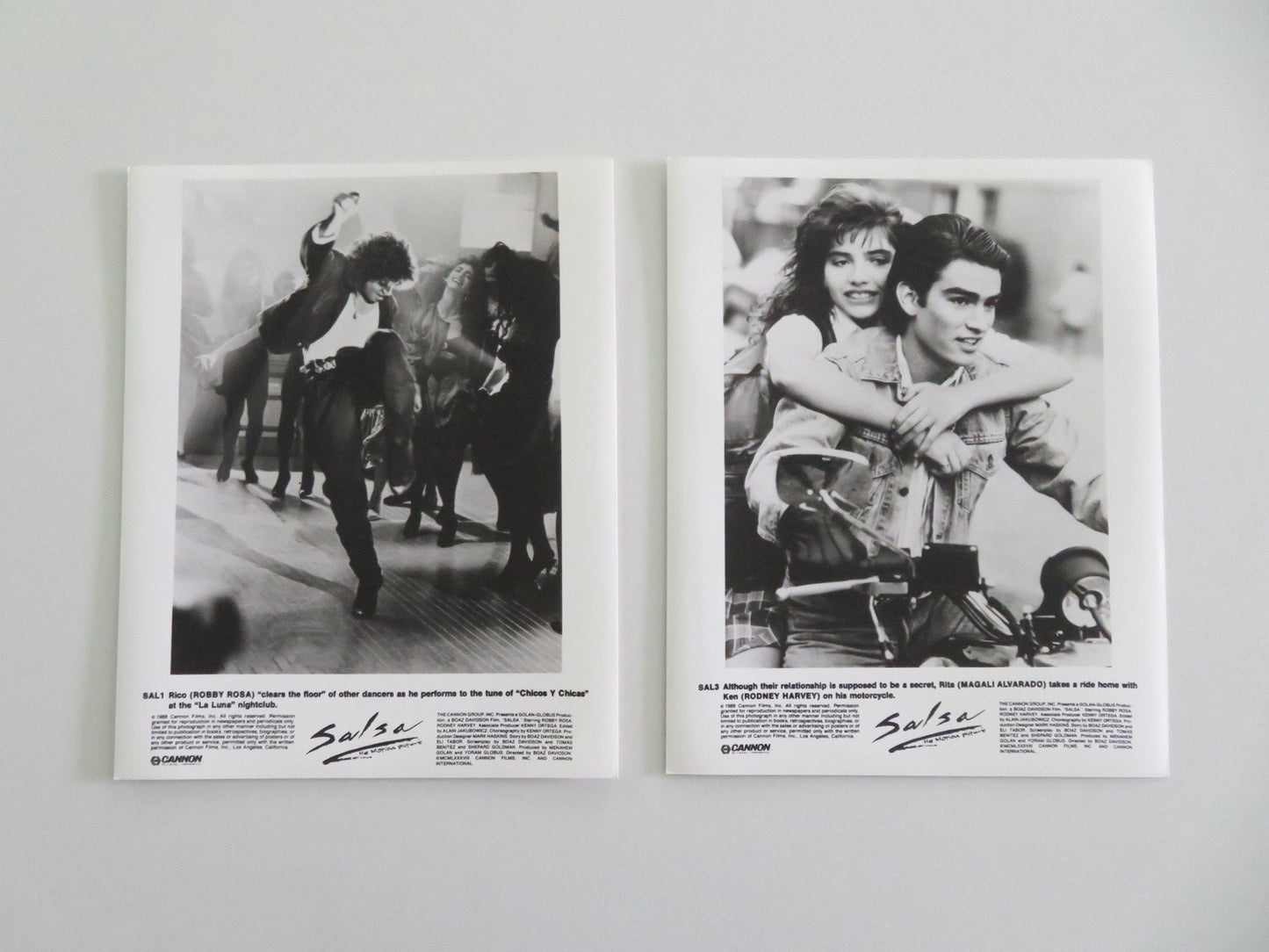 SALSA MOVIE STILL PHOTO LOT OF 12 CANNON DRACO ROSA MAGALI ALVARADO 1988 Movie posters
